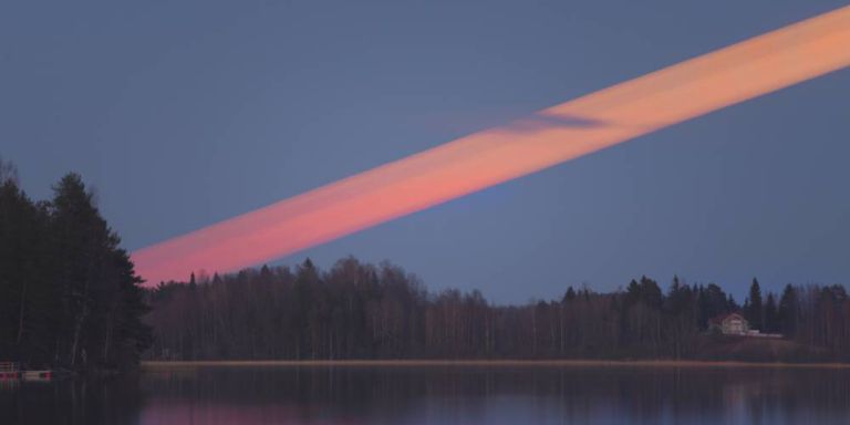 Photographer Janne Voutilainen, took a shot of a ‘moon trail’ at his homestead in Siilinjarvi, Finland on Monday, May 4, 2015.(Photo Credit: Janne Voutilainen)
