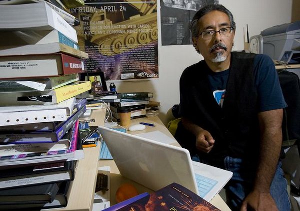 Associate Professor Ricardo Dominguez, who takes Visual Arts 104A: Performing the Self, has ordered students to show up for their final exams absolutely naked or risk failure. (Photo Credit: Wagingnonviolence.org)