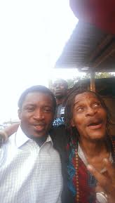 Joseph Edgar with Majek Fashek (Photo Credit: Joseph Edgar)