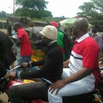 The trent – Fayose rides bike to inaugration