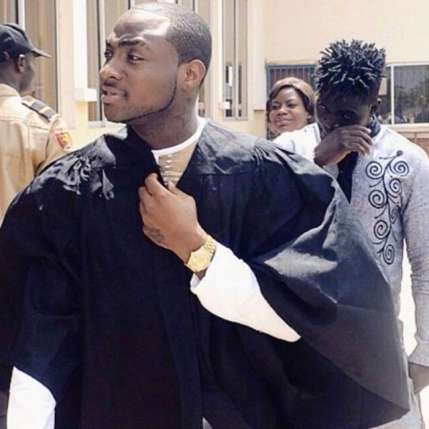 Davido during his graduation (Credit: Linda Ikeji)