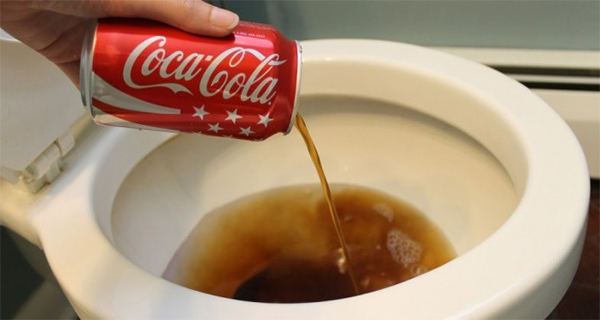 coke can be used to clean a toilet 