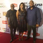 John Ugbe (MD Multichoice Nig), Wangi Mba Uzoukwu (Reg   Director Mnet West Africa), Martin Mabutho (GM Marketing Multichoice   Nig)