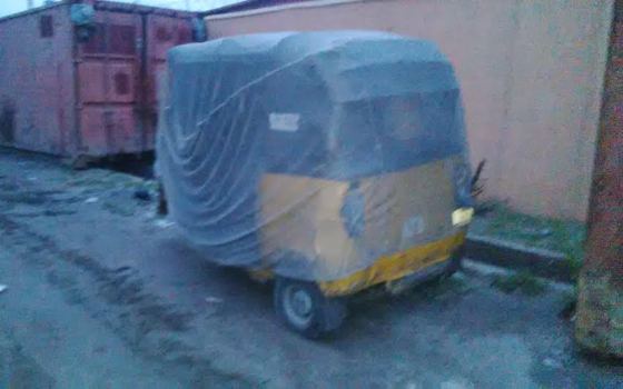 Commercial tricycle popularly referred to Keke Napep in the Lagos metropolis was on Sunday, August 9, 2015 seen around Oke-Ira Nla water bank on Lekki-Ajah road.