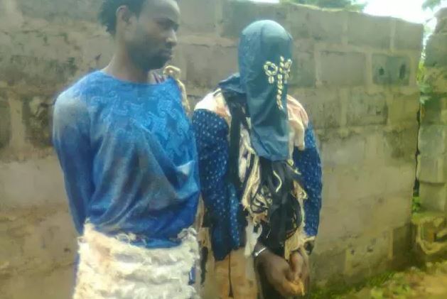Two masquerades were on Saturday, August 22, 2015 arrested for beating and stealing passenger's N57,000 in Nsukka, Enugu State.