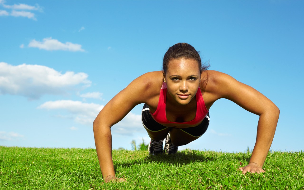 fitness work out press ups, exercise regime