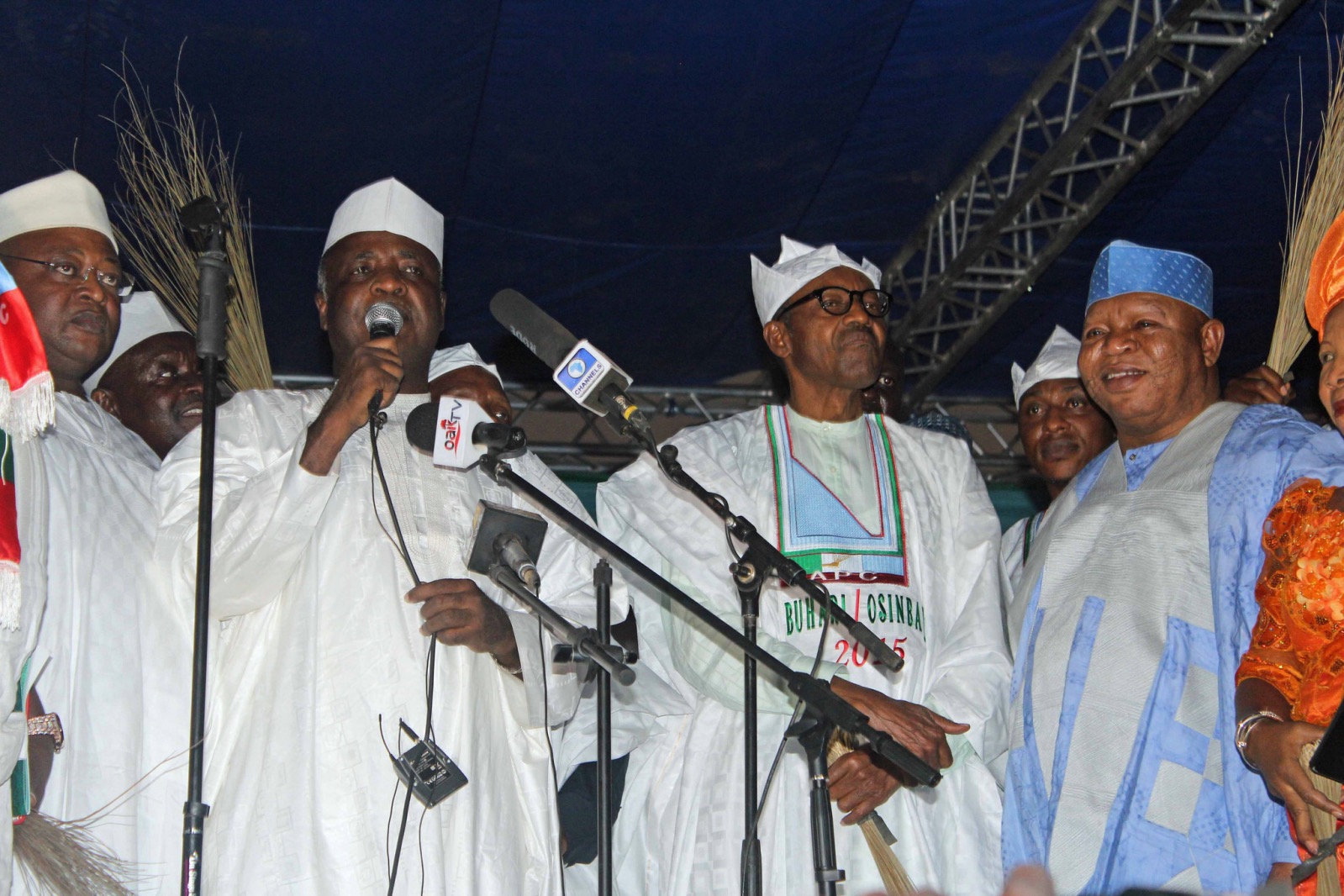 FILE: The late Prince Audu Abubakar, former governor of Kogi State and All Progressives Congress candidate for governor pictured during a campaign rally