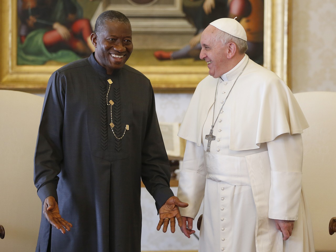 Nigeria President Goodluck Jonathan Niger Delta Pope Francis