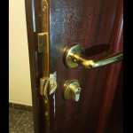 Door locks damaged by SSS operatives who invaded Akwa Ibom State Government House, September 3, 2015 (Photo Credit: Twitter/EndPropaganda)