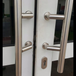 Door locks damaged by SSS operatives who invaded Akwa Ibom State Government House, September 3, 2015 (Photo Credit: Twitter/EndPropaganda)