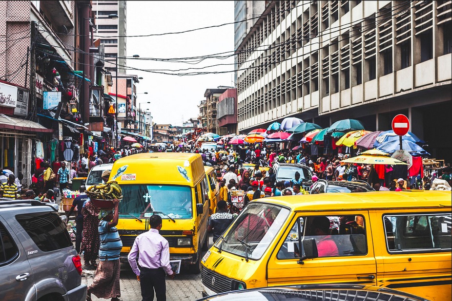 noisy area Lagos Nigeria Lagos Market