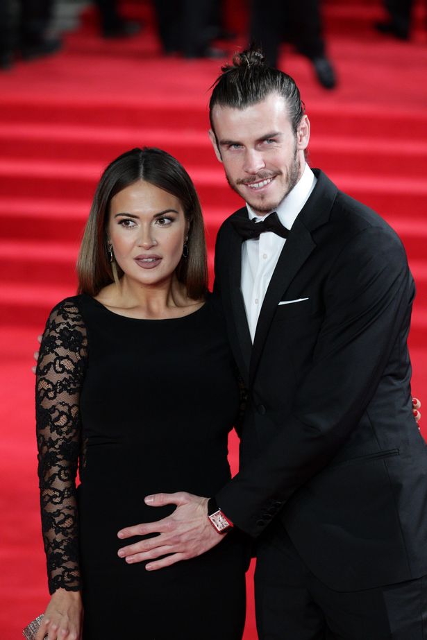 Gareth-Bale-and-Emma-Rhys-Jones-attend-the-Royal-World-Premiere-of-Spectre-at-Royal-Albert-Hall