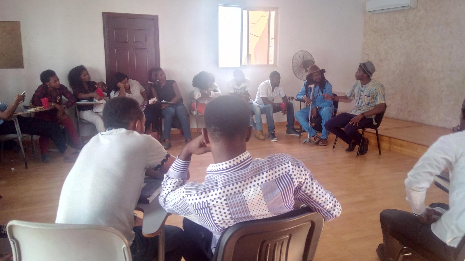 Sambasa Nzeribe lecturing the students | Ephraim Adiele/The Trent