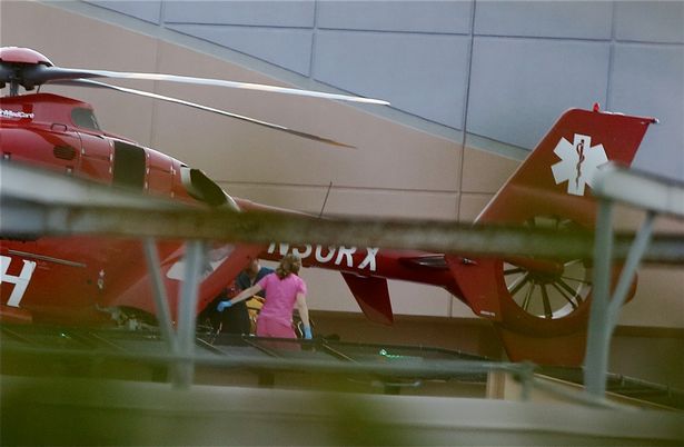 Lamar Odom being airlifted out of Las Vegas |Mariotto/fresh/boricio INFphoto.com
