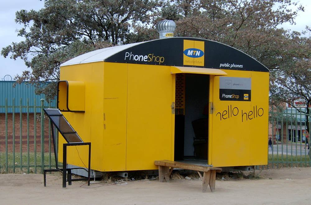 MTN Mobile stand in South Africa