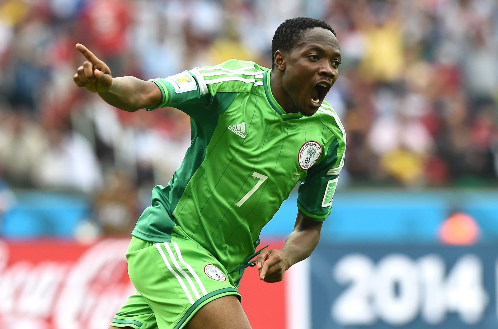 Ahmed Musa at the Brazil 2014 World Cup | Getty Images