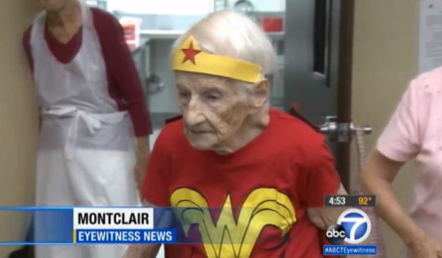 Mary Cotter celebrated her 103rd birthday by dressing up as her favourite superhero and volunteering at the Montclair Senior Center | ABC News