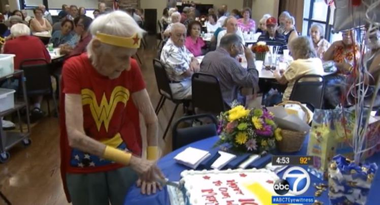 Mary Cotter celebrated her 103rd birthday by dressing up as her favourite superhero and volunteering at the Montclair Senior Center | ABC News