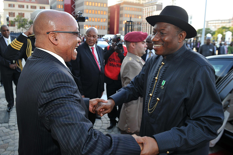 Nigeria President Goodluck Jonathan Niger Delta Jacob Zuma