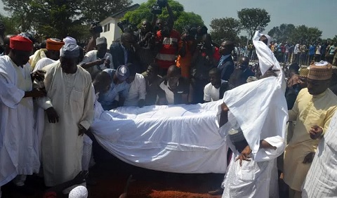 FILE: The late Prince Audu Abubakar, former governor of Kogi State and All Progressives Congress candidate for governor pictured during a campaign rally