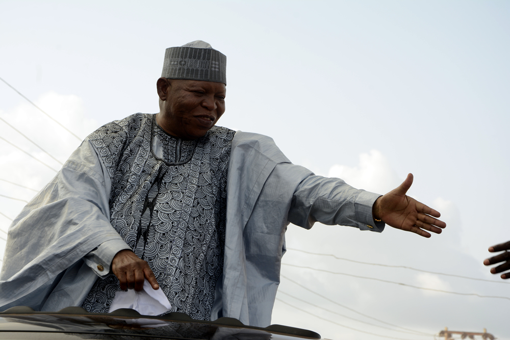 FILE: The late Prince Audu Abubakar, former governor of Kogi State and All Progressives Congress candidate for governor pictured during a campaign rally