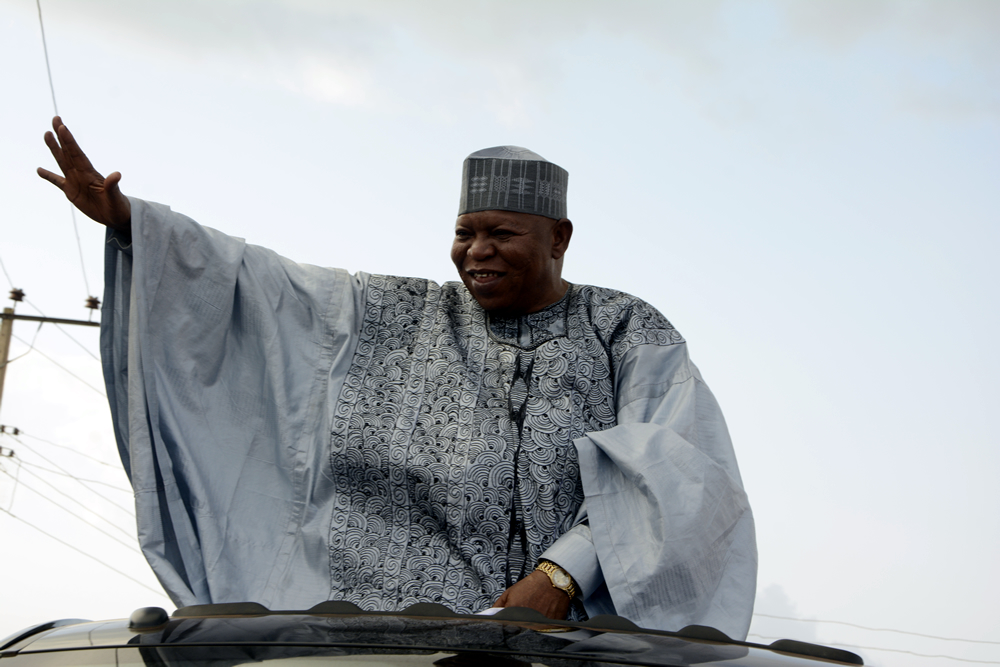 FILE: The late Prince Audu Abubakar, former governor of Kogi State and All Progressives Congress candidate for governor pictured during a campaign rally