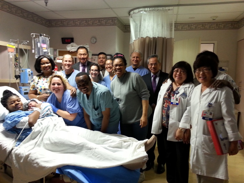 Dr. Ada Igonoh in the hospital with staff | Photo Provided by R&BPR