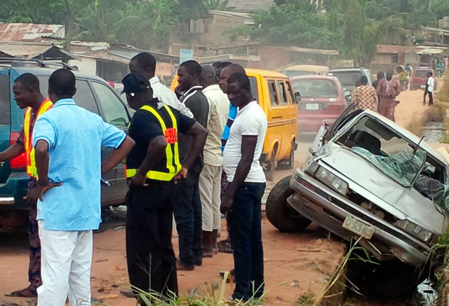 Scene of the accident on Sunday, November 29, 2015 | Punch