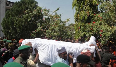 FILE: The late Prince Audu Abubakar, former governor of Kogi State and All Progressives Congress candidate for governor pictured during a campaign rally