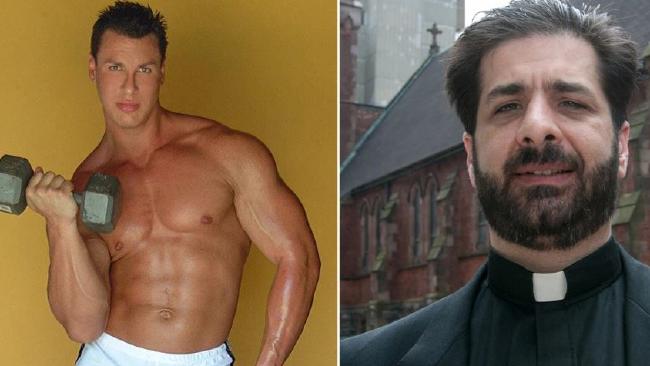 Revealed ... Reverend Peter Miqueli (right) and his “master” Keith Crist. Picture: Supplied