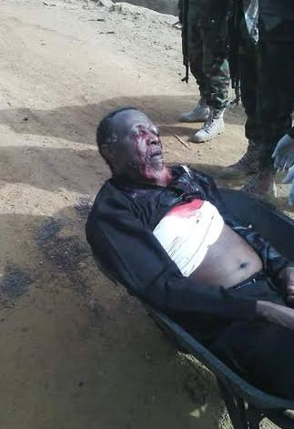 Sheikh Ibraheem Zakzaky shot and dumped in a wheel barrow after Nigerian troops invaded him home and killed his son and wife and hundreds of his followers | Facebook
