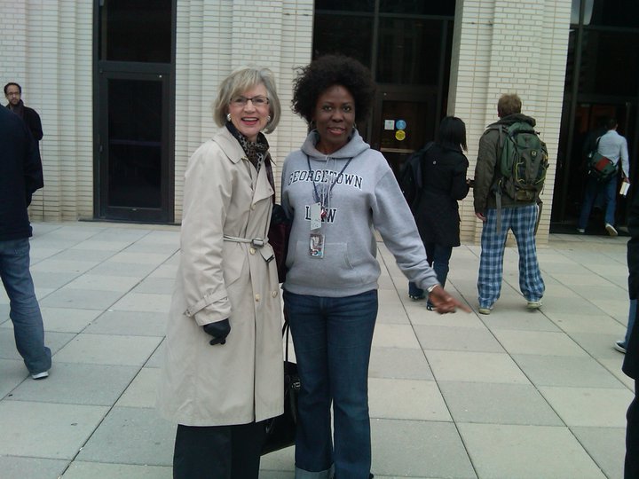 First Female Canadian Chief Justice, Beverly McLachlin with Carol Ajie on campus in Georgetown University Law Campus on March 30, 2010 | Facebook