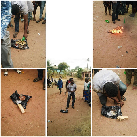 Popular pastor identified as Stephen Maduabuchi caught trying to bury charms ahead of crusade at Umuika Okwu Olokoro in Umuahia, Abia State | AIT