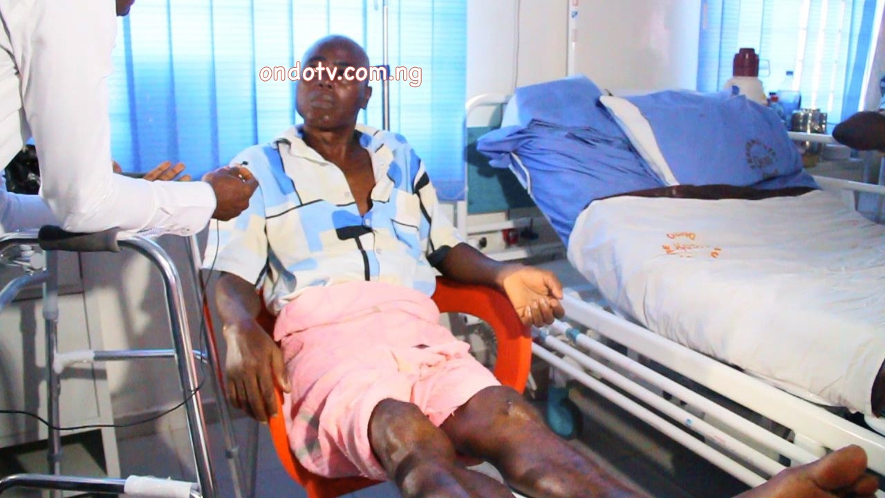 Mr. Oluwagbemiga Adeyemi, Accident victim rushed to the Trauma Centre in Ondo Town | Ondo TV