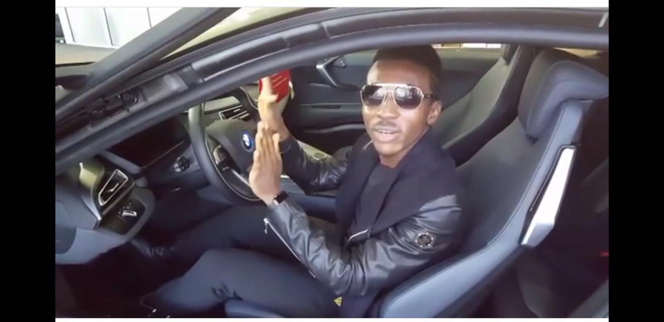 Frank Edwards in BMW 8ii given to him by Don Moen