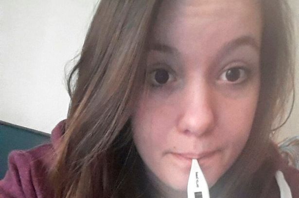 College student, Sian Rogers who was paid £3000 to be infected with Typhoid Tab/SWNS
