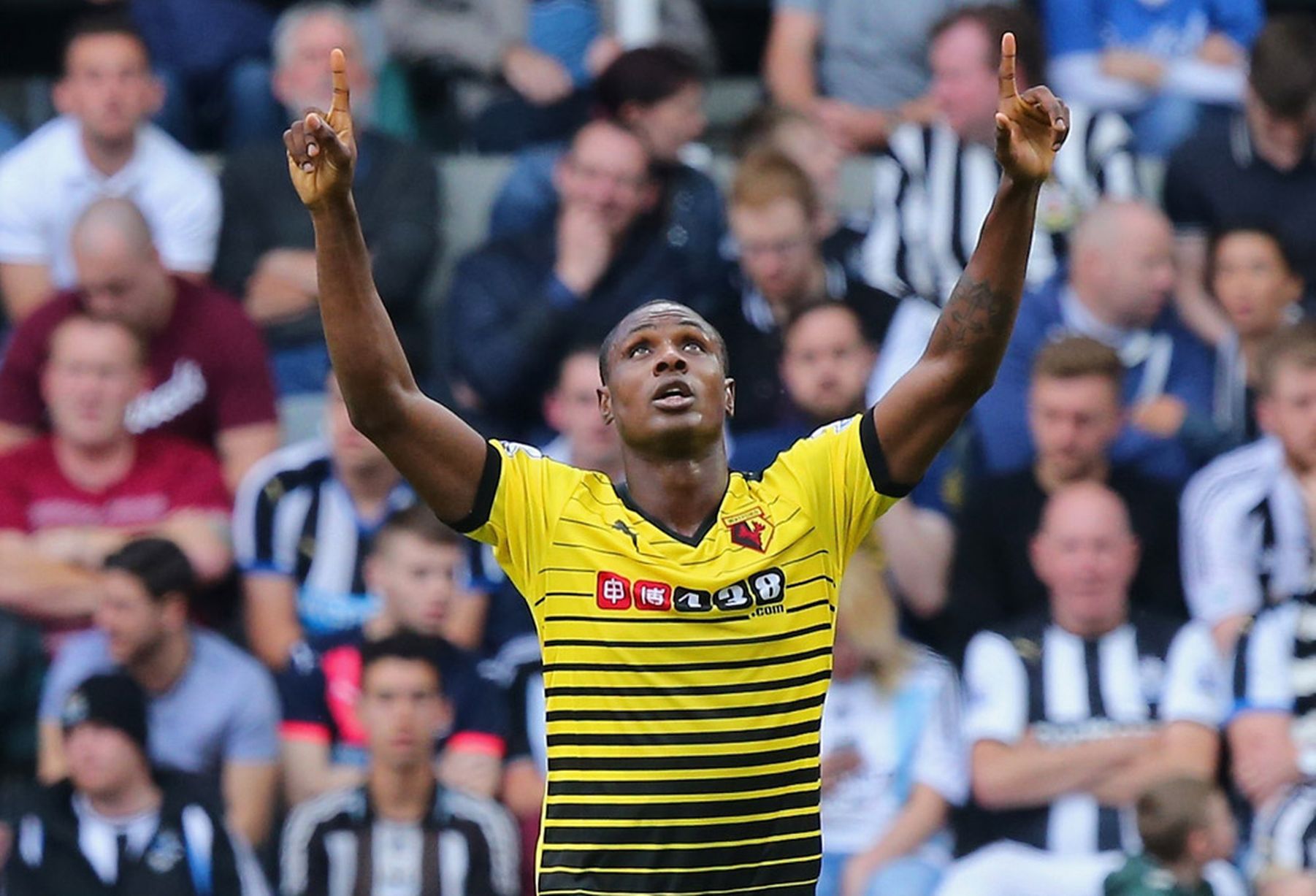 Odion Ighalo during a match between Newcastle and Watford | Reuters