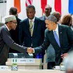 Buhari and Obama handshake