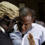 Nnamdi Kanu in Court With Lawyer
