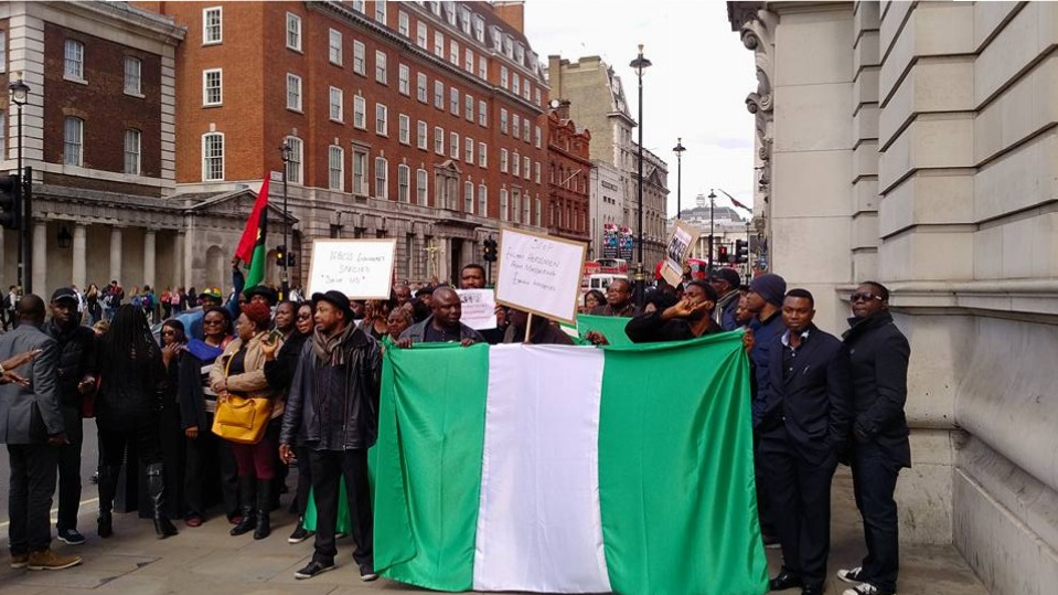 Image result for Nigerians in London protest over Fulani herdsmen killings