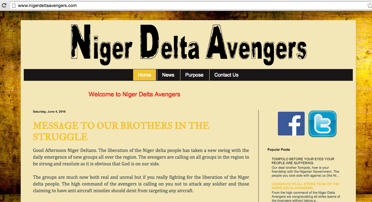 Niger Delta Avengers,