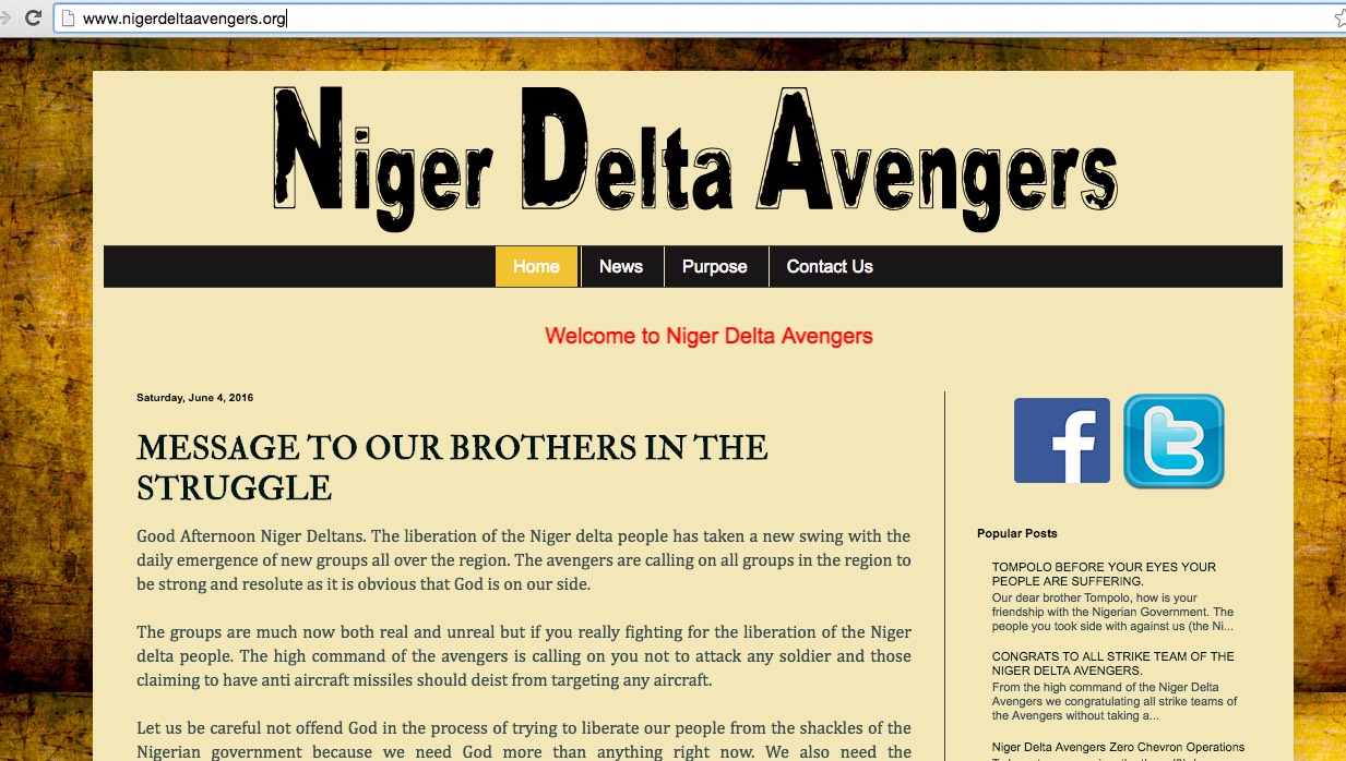 Niger Delta Avengers,