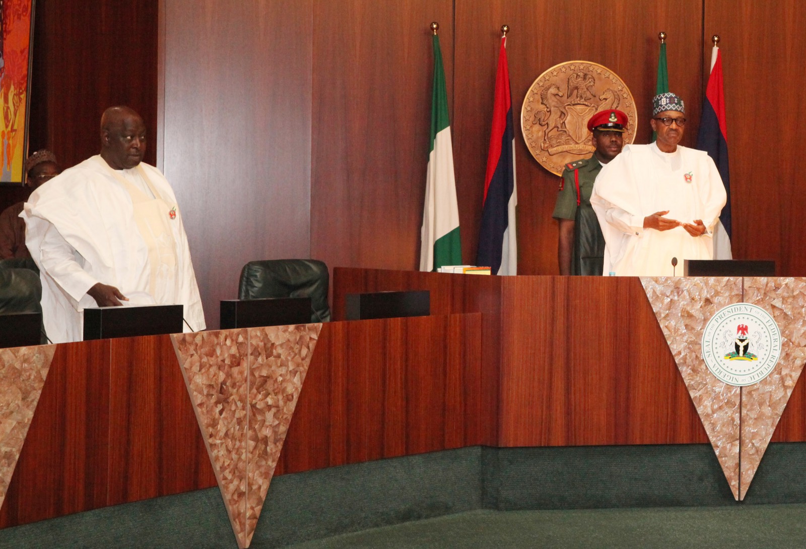 President Muhammadu Buhari, Garba Shehu, Vice President Yemi Osinbajo