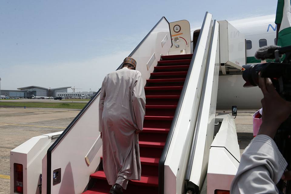 President Muhammadu Buhari departed Nigeria for the 71st United Nations General Assembly Session which holds in New York on Saturday, September 17, 2016 | State House Photo