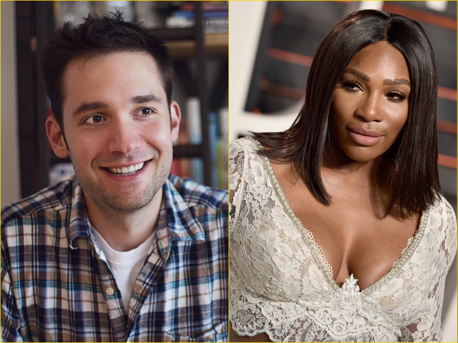 Reddit Co-Founder Alexis Ohanian (right), Tennis Giant Serena Williams