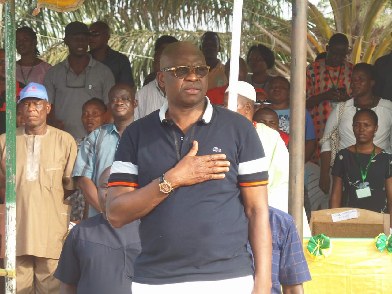 Ayodele Fayose of Ekiti State NYSC Youth Corp