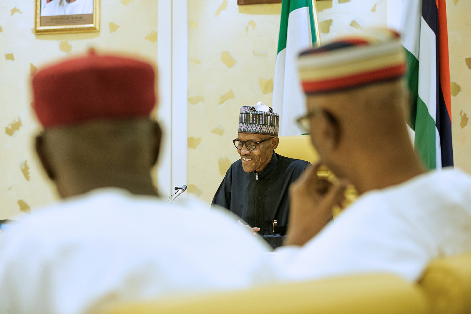 President Muhammadu Buhari addresses the