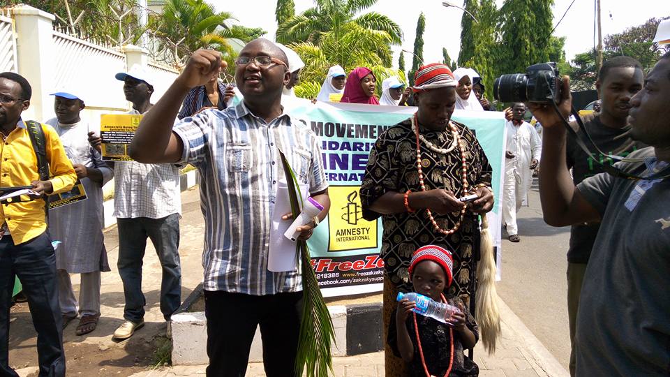 Ariyo-Dare Atoye Ekiti the Amnesty International solidarity rally