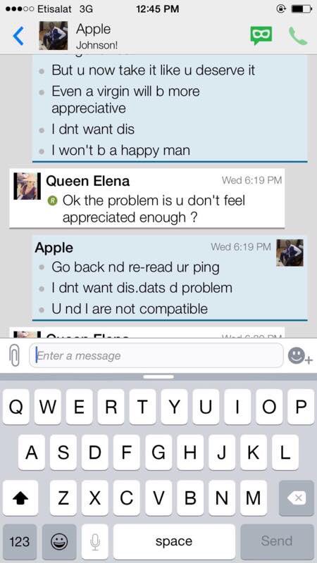 Apostle Suleman Stephanie Otobo BBM screenshots