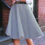 Midi skirts with a sweater, shirt The Trent